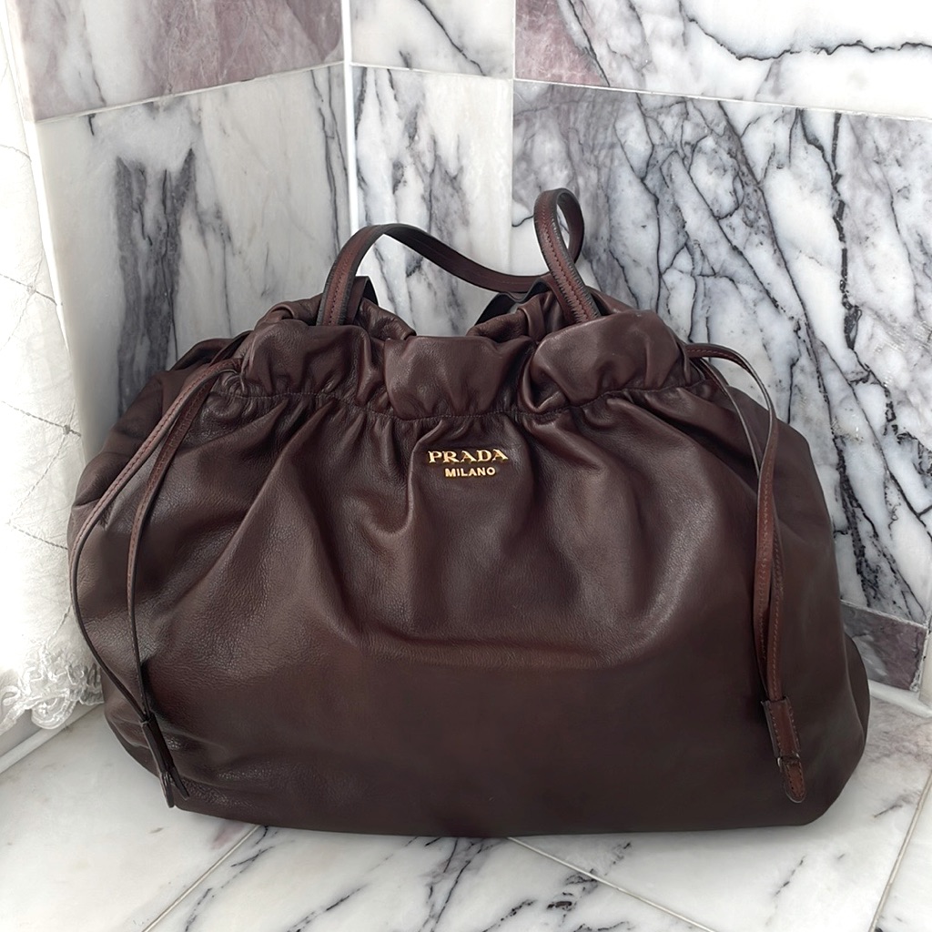 Prada Drawstring Tote Bag